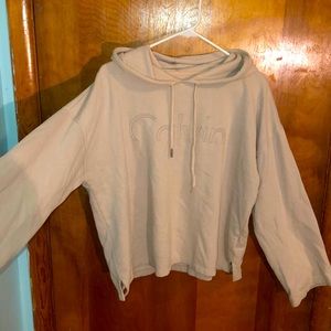 Calvin Klein Jeans Embroidered Tan Hoodie M